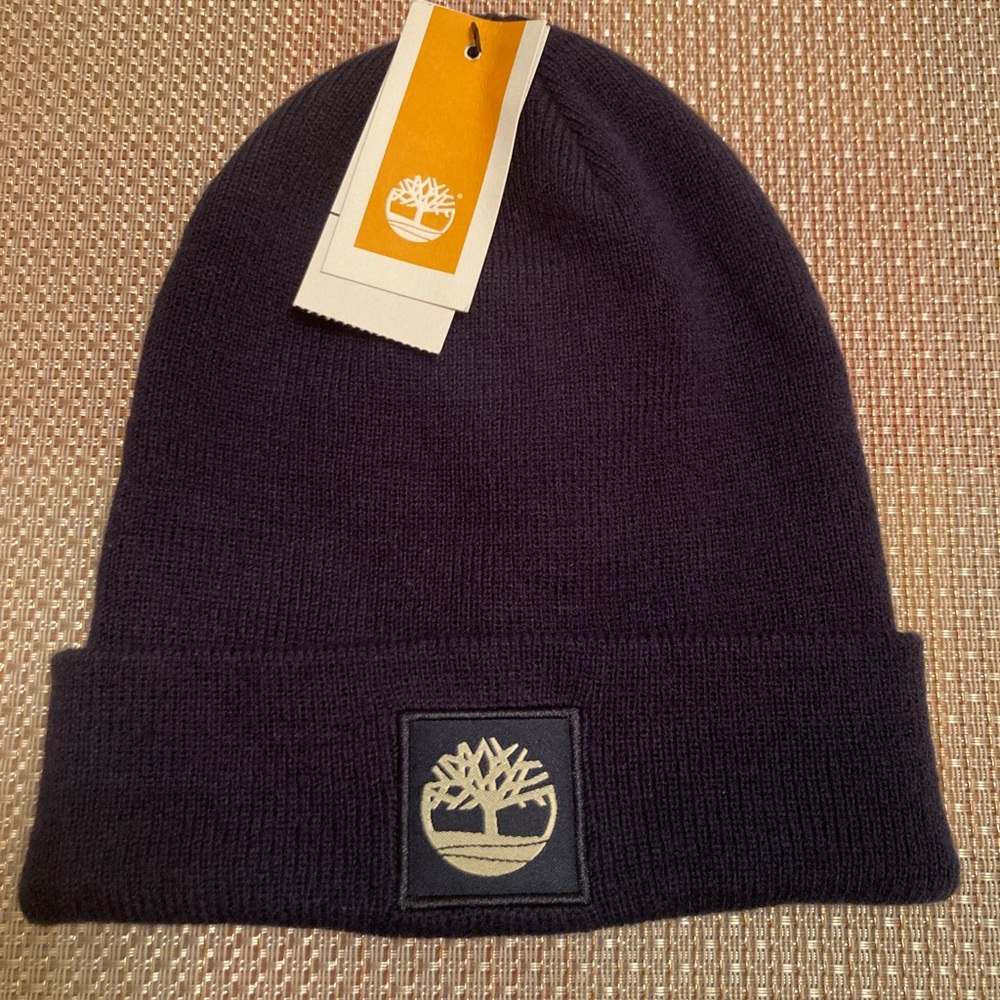 Timberland Dark Blue Knit Hat